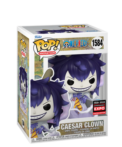 Funko Pop Fumetti One Piece " Caesar Clown (2024 C2E2 Shared Exclusive) "