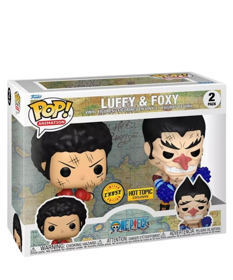 Funko Pop Fumetti One Piece " Luffy & Foxy CHASE " Hot Topic Exclusive