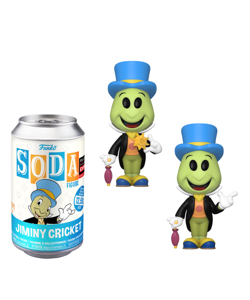 Funko Vinyl Soda  " Jiminy Cricket (2024 C2E2 Shared Exclusive) "