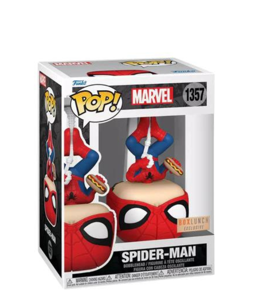 Funko Pop Marvel " Spider-Man with Hot Dog " BoxLunch Exclusive