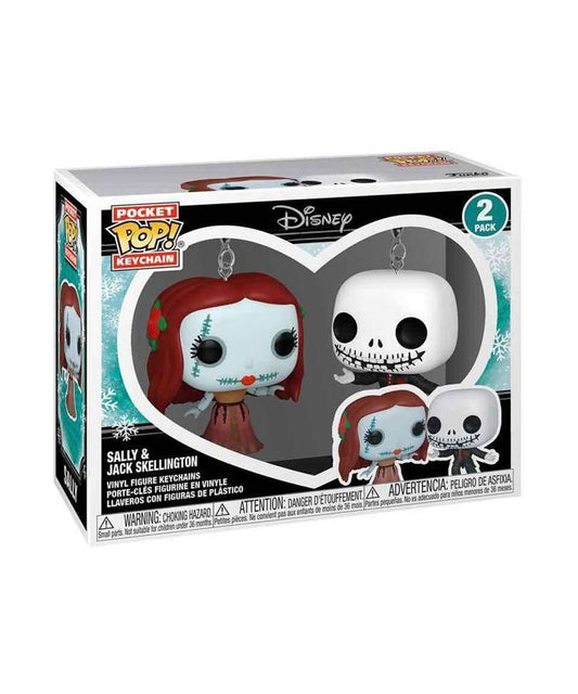 Funko Pop Keychain Disney " Jack Skellington & Sally (2-Pack) Keychain "