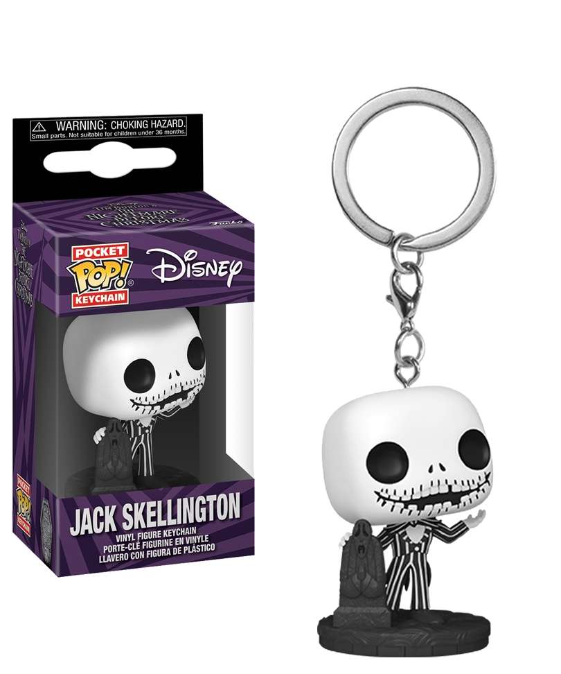 Funko Pop Keychain Disney " Jack Skellington with Gravestone Keychain "