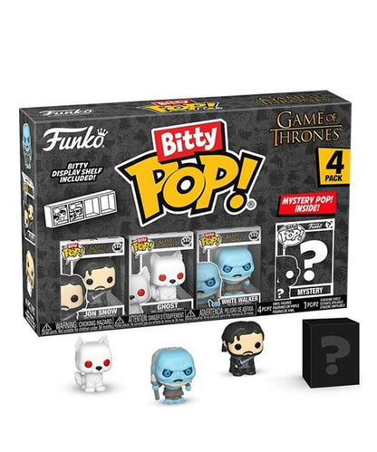 Funko Bitty Pop - Games of Thrones " Jon Snow / Ghost / White Walker / Mystery Bitty (4-Pack) "