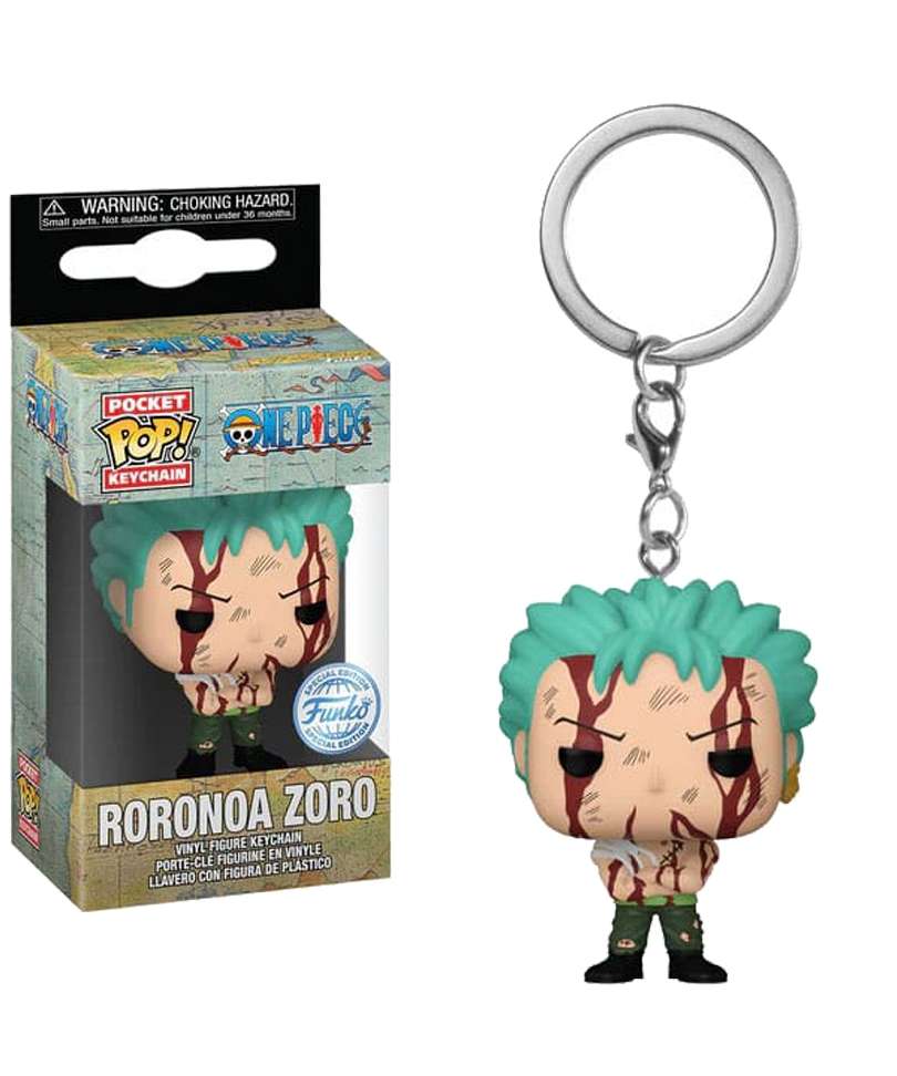 Funko Pop Keychain One Piece " Roronoa Zoro Nothing Happened Keychain "