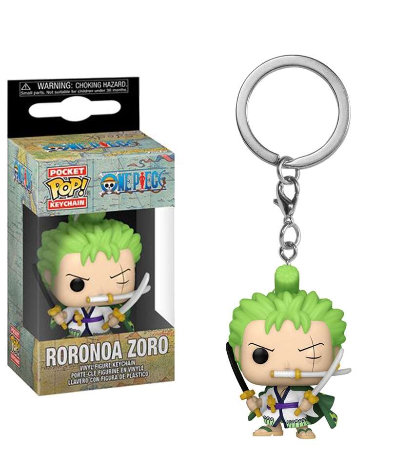 Funko Pop Keychain One Piece " Roronoa Zoro (Swords) Keychain "