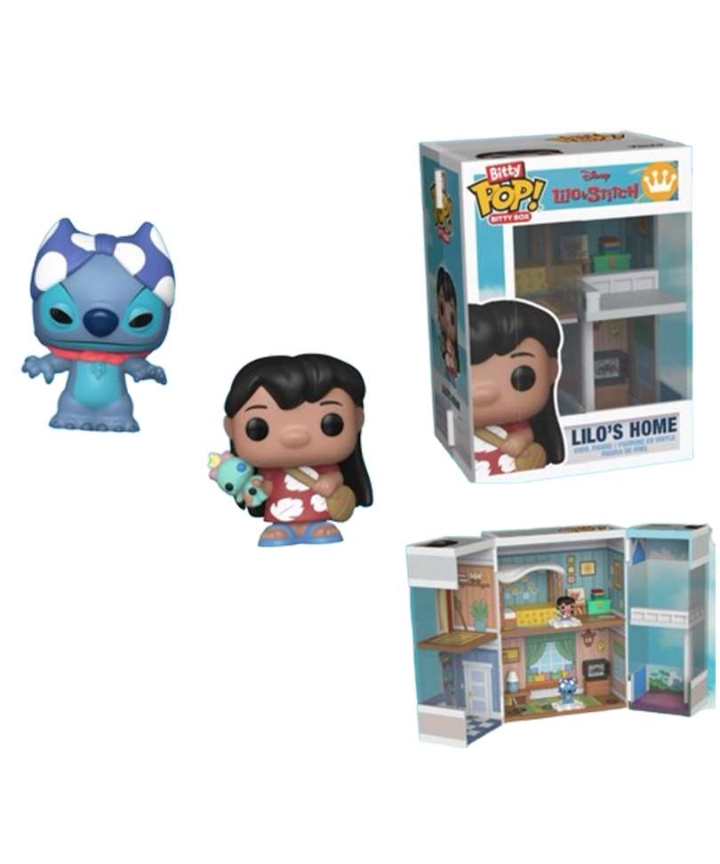 Funko Bitty Pop Box " Lilo and Stitch - Lilo with Scrump / Superhero Stitch - Lilo's Home "