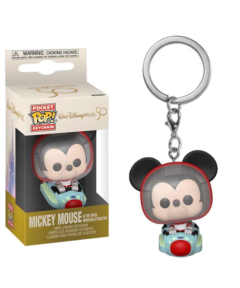Funko Pop Keychain Disney " Mickey Mouse at the Space Mountain Attraction Keychain "