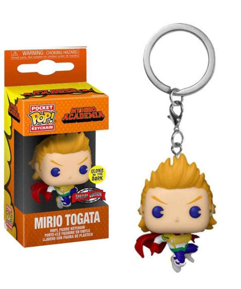 Funko Pop Keychain My Hero Academia " Mirio Togata Keychain (Glow in the Dark) "