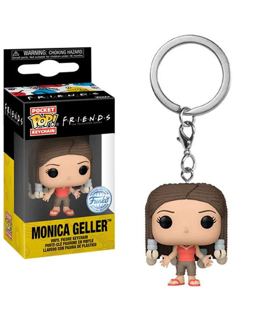 Funko Pop Keychain Friends " Monica Geller with Braids Keychain "