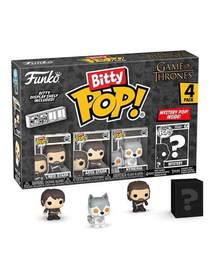 Funko Bitty Pop - Games of Thrones " Ned Stark / Arya Stark / Nymeria / Mystery (4-Pack) "