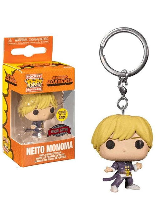 Funko Pop Keychain My Hero Academia " Neito Monoma (Glow in the Dark) Keychain "