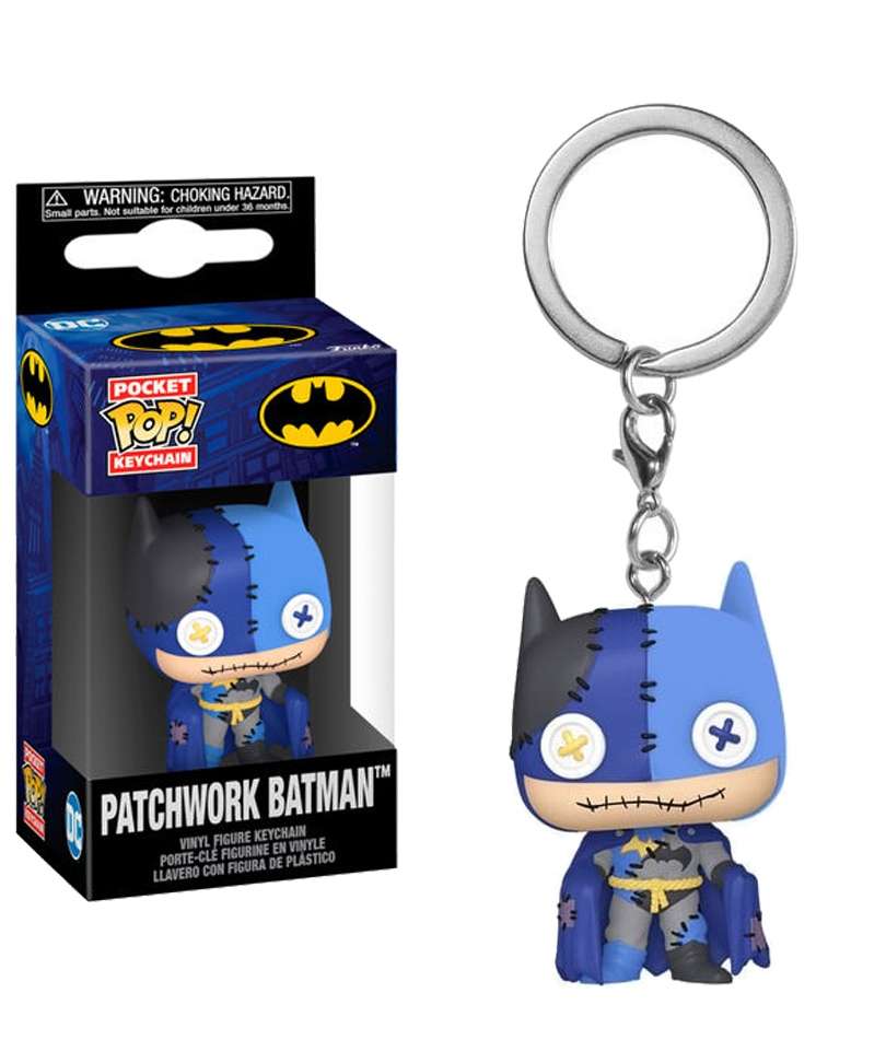 Funko Pop Keychain Marvel " Patchwork Batman Keychain "