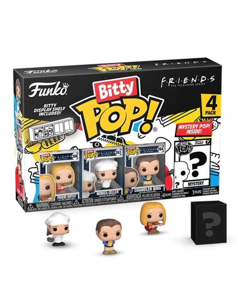 Funko Bitty Pop " Phoebe Buffay / Monica Geller / Chandler Bing / Mystery Bitty (4-Pack) "