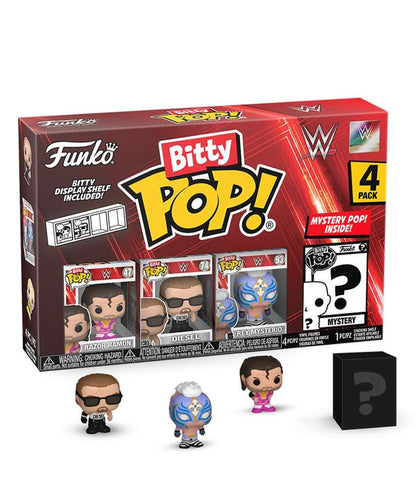 Funko Bitty Pop - WWE " Razor Ramon / Diesel / Rey Mysterio / Mystery Bitty (4-Pack) "