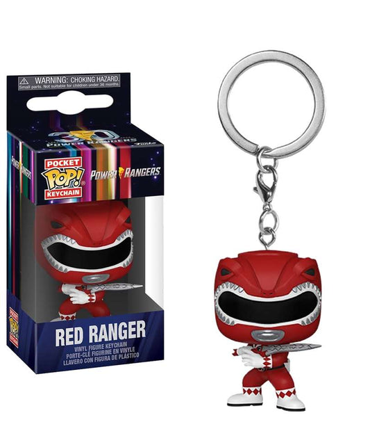 Funko Pop Keychain Power Rangers " Red Ranger Keychain "