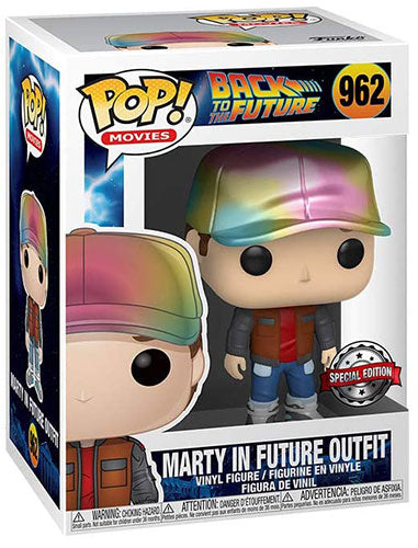 Funko Pop - Back To The Future " Marty in Future Outfit (Metallic) "