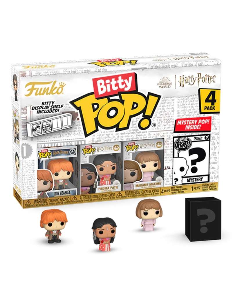 Funko Bitty Pop - Harry Potter " Ron Weasley / Padma Patil / Madame Maxime / Mystery Bitty (4-Pack) "