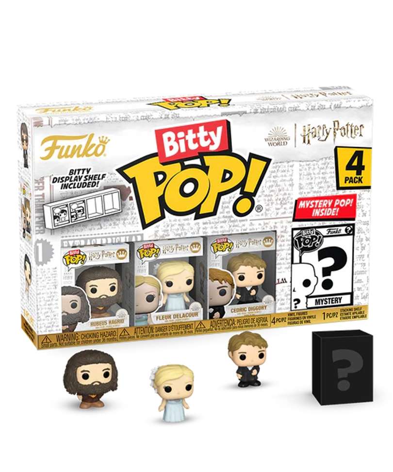 Funko Bitty Pop - Harry Potter " Hagrid / Fleur DeLacour / Cedric Diggory / Mystery Bitty (4-Pack) "