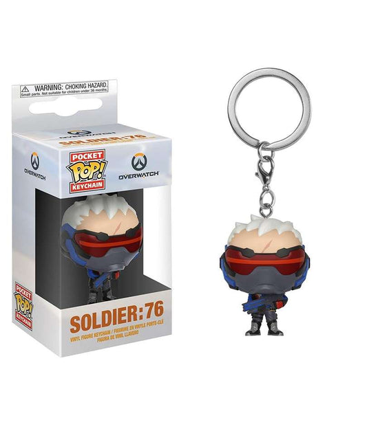 Funko Pop Keychain Overwatch " Soldier: 76 Keychain "