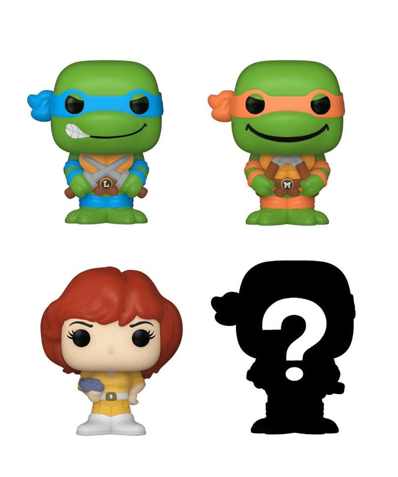 Funko Bitty Pop "Leonardo / Michelangelo / April O'Neil / Mystery Bitty (4-Pack)"