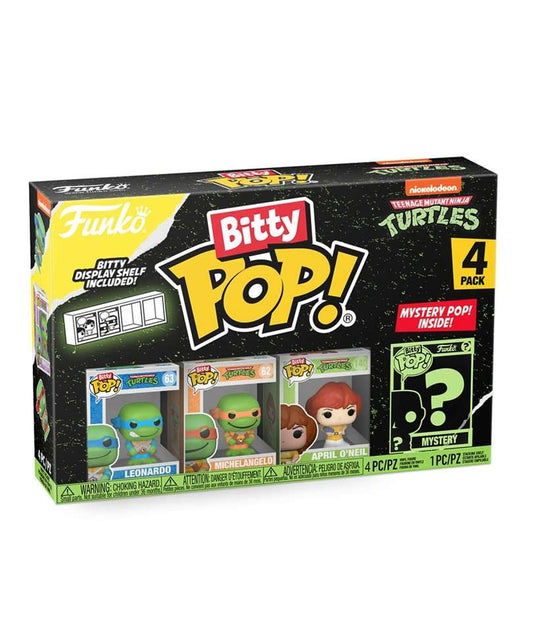 Funko Bitty Pop "Leonardo / Michelangelo / April O'Neil / Mystery Bitty (4-Pack)"