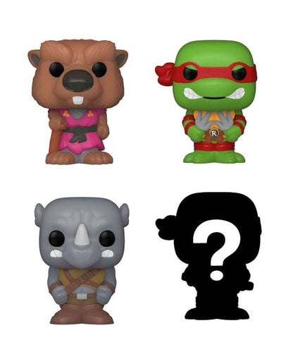 Funko Bitty Pop " Splinter / Raphael / Rocksteady / Mystery Bitty (4-Pack) "