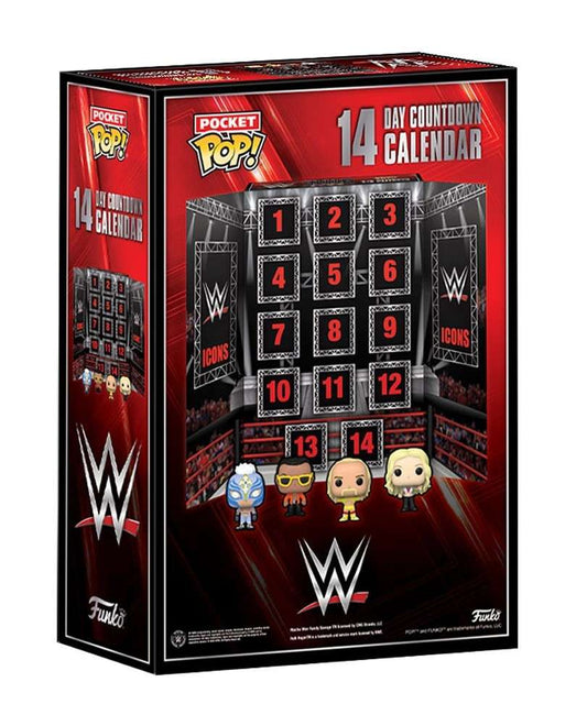 Funko Pop Calendario dell'Avvento 2023 " 14 Days Countdown Calendar WWE Pocket POP! Calendario dell'Avvento"