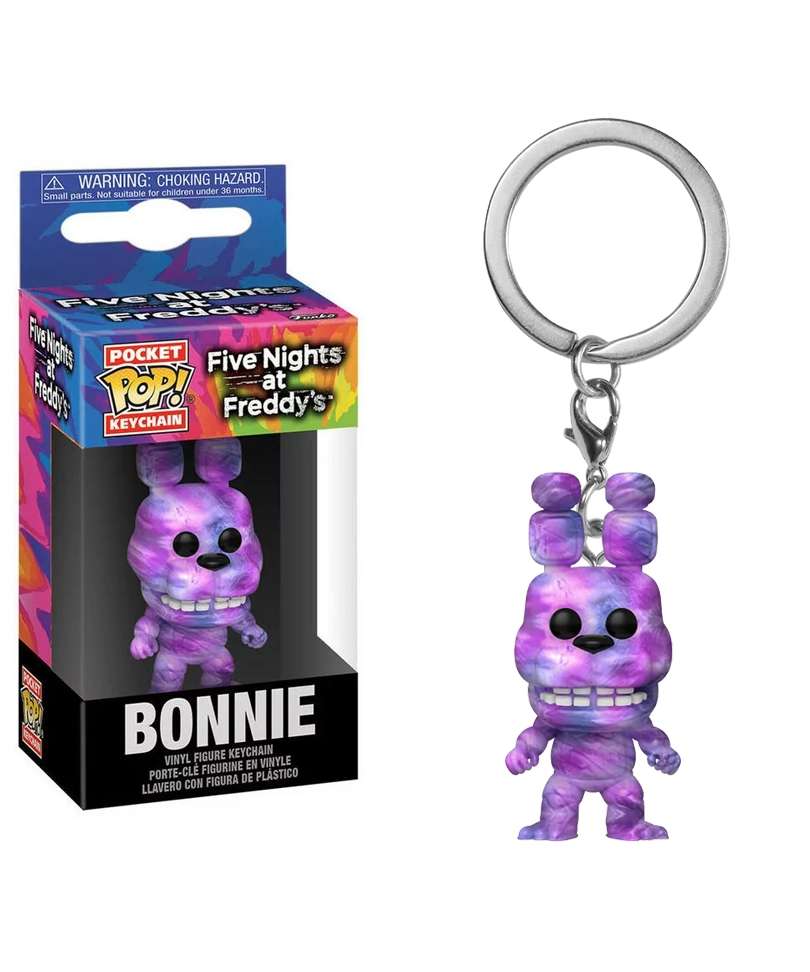 Funko Pop Keychain Five Nights at Freddy's " Tie-Dye Bonnie Keychain "