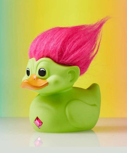 TUBBZ Cosplay Duck Collectible " Trolls Green Troll with Pink Hair "