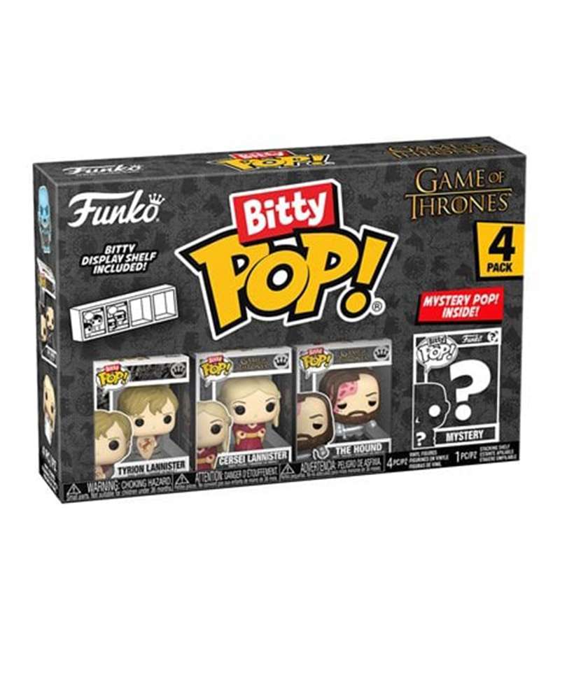 Funko Bitty Pop - Games of Thrones " Tyrion Lannister / Cersei Lannister / The Hound / Mystery (4-Pack) "