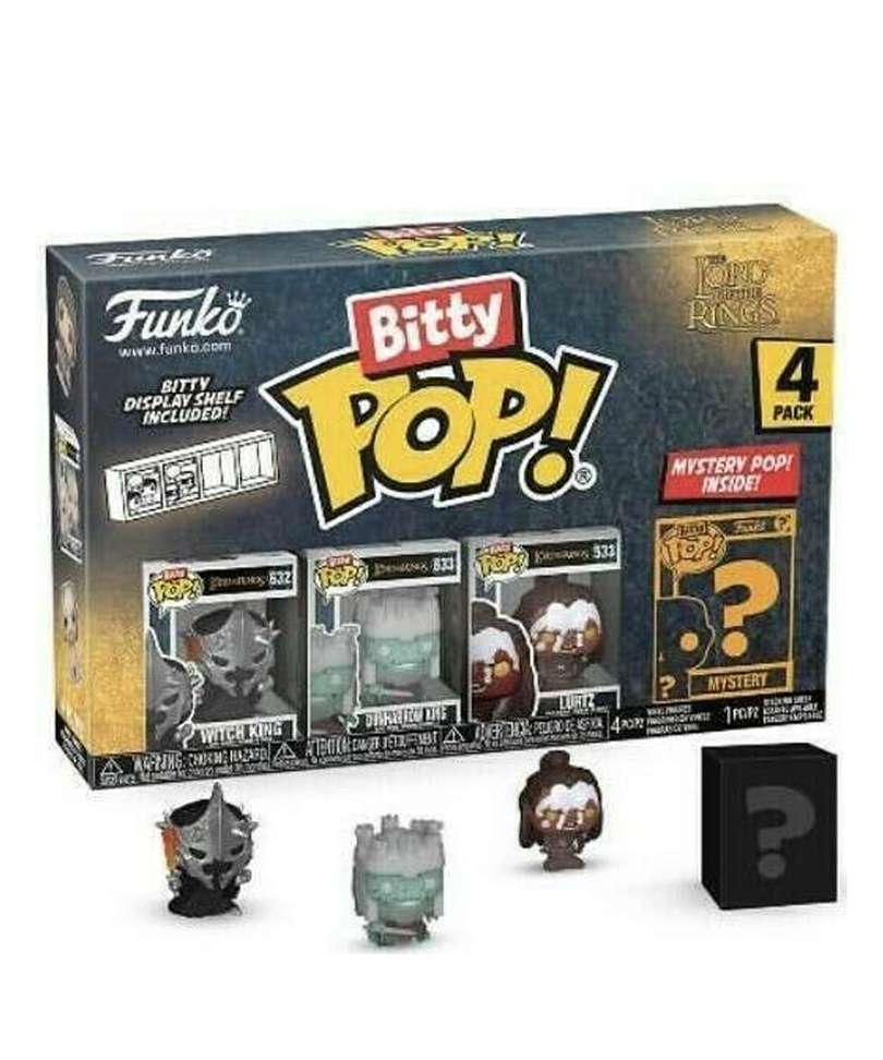 Funko Bitty Pop - Il Signore Degli Anelli " Witch King / Dunharrow King / Lurtz / Mystery Bitty (4-Pack) "