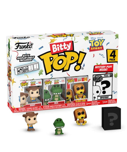 Funko Bitty Pop "Woody / Rex / Slinky Dog / Mystery Bitty (4-Pack)"