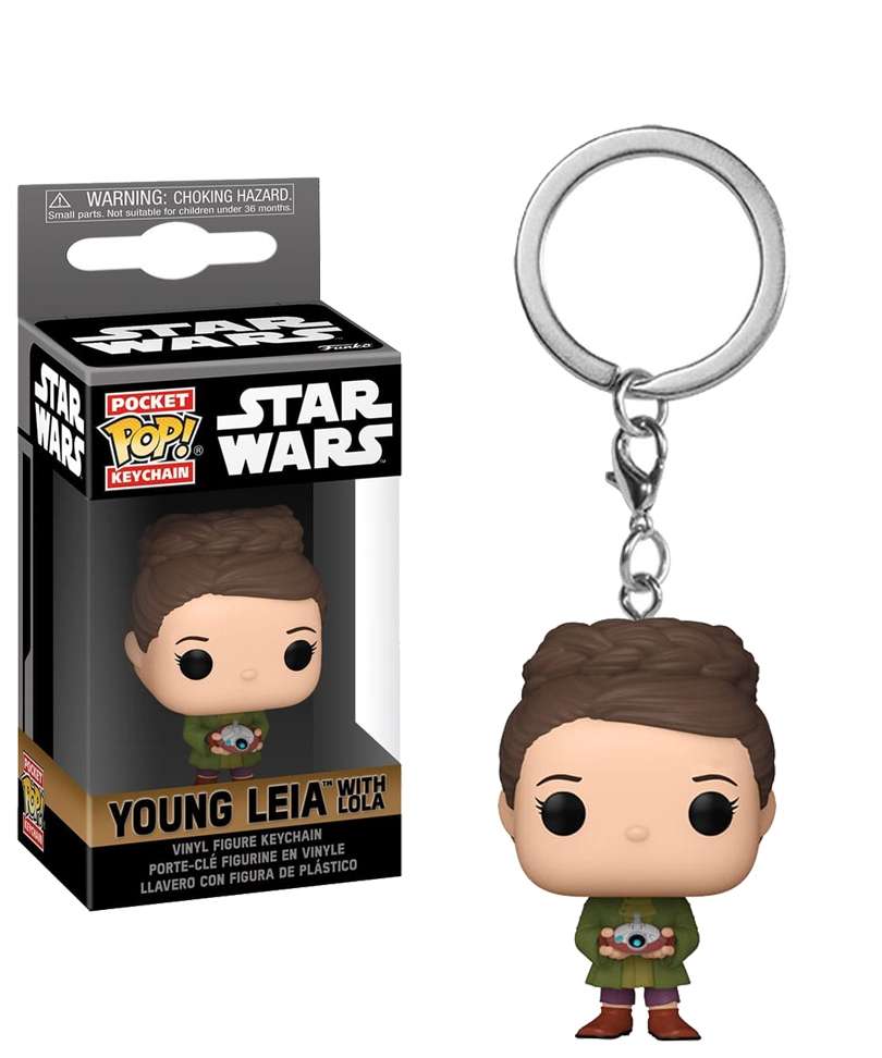 Funko Pop Keychain Star Wars "Young Leia with Lola Keychain"