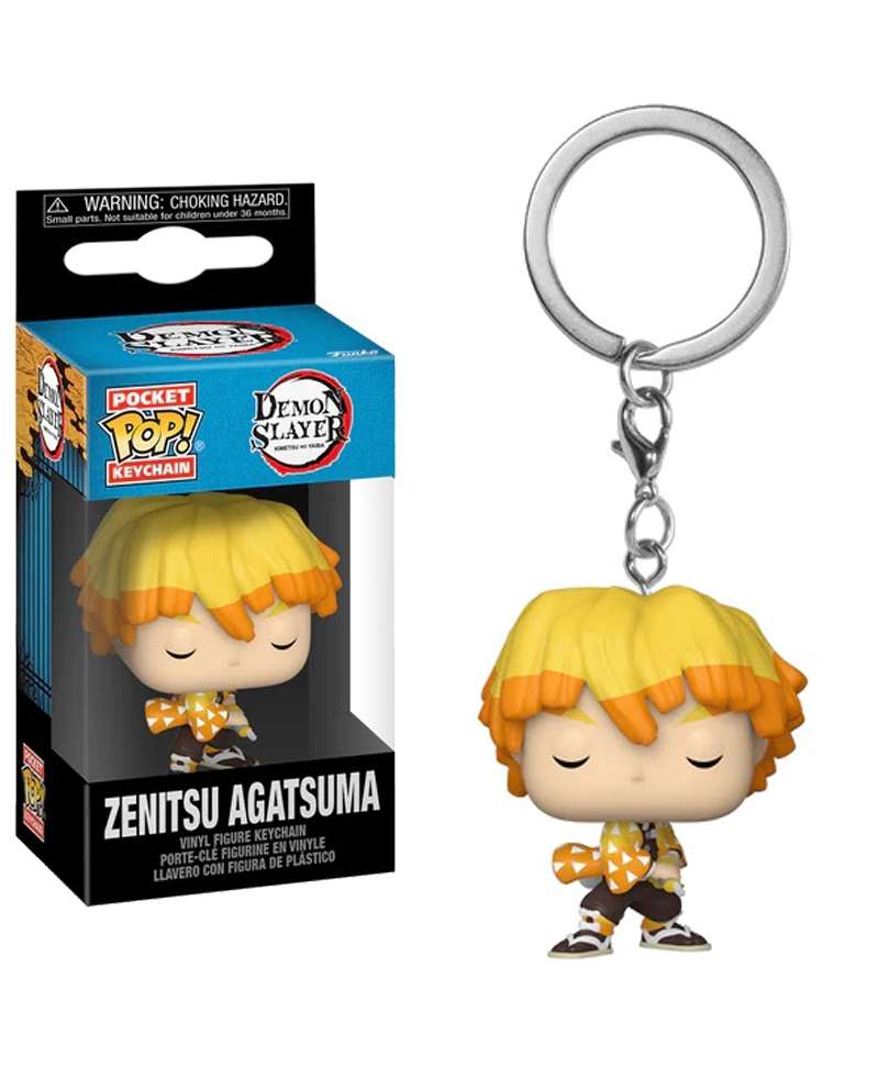 Funko Pop Keychain Demon Slayer " Zenitsu Agatsuma Keychain "