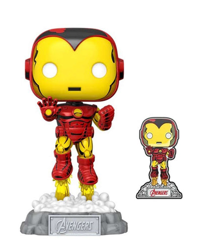 Funko Pop Marvel " Iron Man Avengers 60th with Pin "