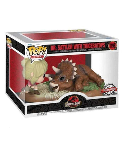 Funko Pop Film Jurassic Park " Dr. Sattler with Tricerato "