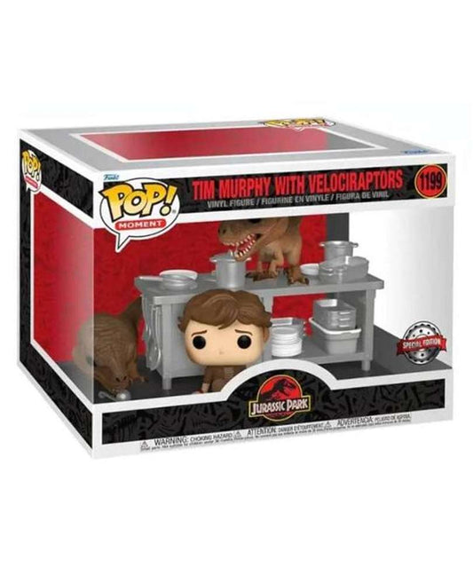 Funko Pop Film Jurassic Park " Tim Murphy with Velociraptors "