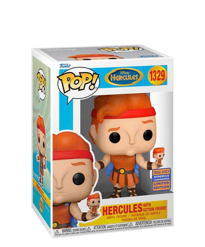 Funko Pop Disney " Hercules with Action Figure "