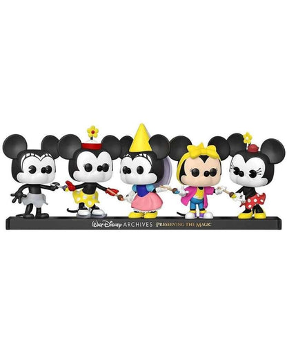 Funko Pop Disney " Plane Crazy Minnie - Minnie on Ice - Princess Minnie - Totally Minnie - Minnie Mouse (5-Pack) " 