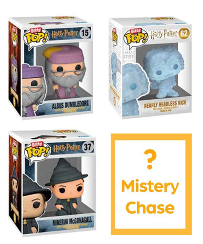 Funko Bitty Pop "Albus Dumbledore / Nearly Headless Nick / Minerva McGonagall / Mystery Bitty (4-Pack)"