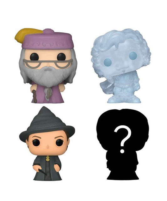 Funko Bitty Pop "Albus Dumbledore / Nearly Headless Nick / Minerva McGonagall / Mystery Bitty (4-Pack)"