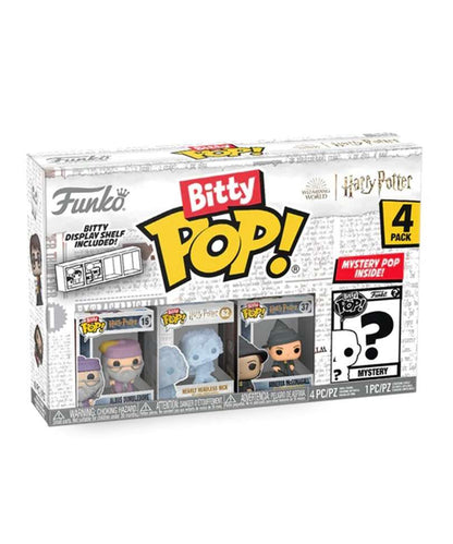 Funko Bitty Pop "Albus Dumbledore / Nearly Headless Nick / Minerva McGonagall / Mystery Bitty (4-Pack)"