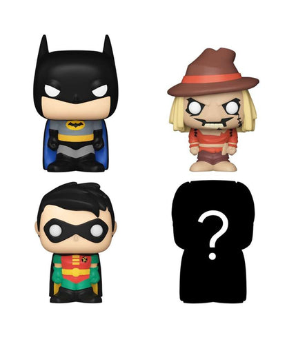 Funko Bitty Pop " Batman (Animated Series) / Robin (Animated Series) / Scarecrow (Animated Series) / Mystery Bitty (4-Pack) "