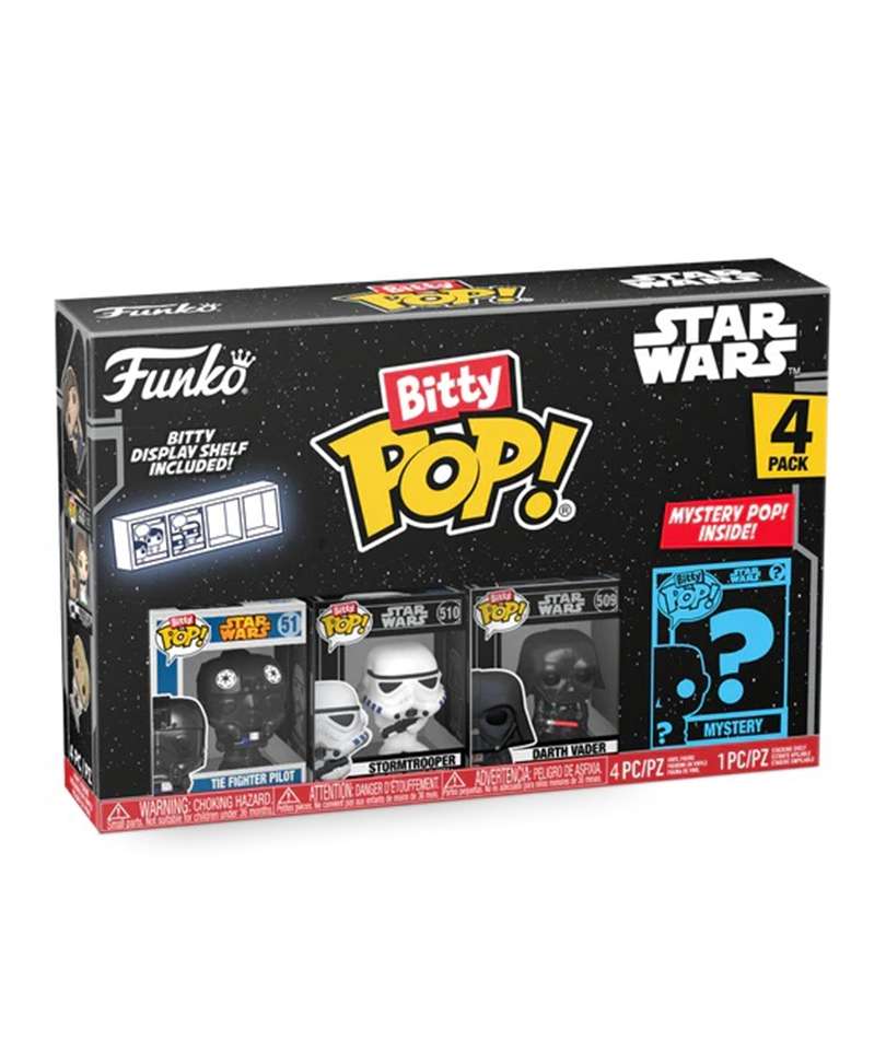 Funko Bitty Pop "Darth Vader / The Fighter Pilot / Stormtrooper / Mystery Bitty (4-Pack)"