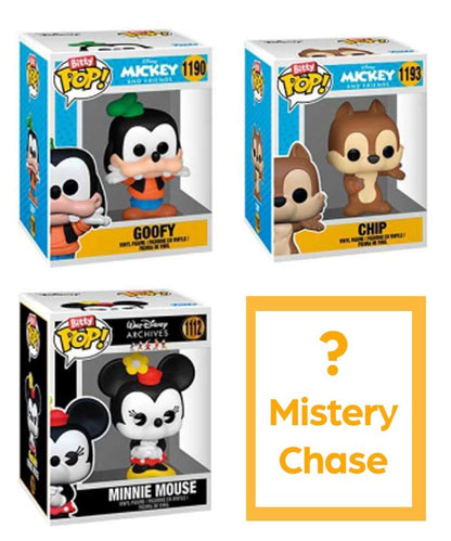 Funko Bitty Pop "Goofy / Chip / Minnie Mouse / Mystery Bitty (4-Pack) "