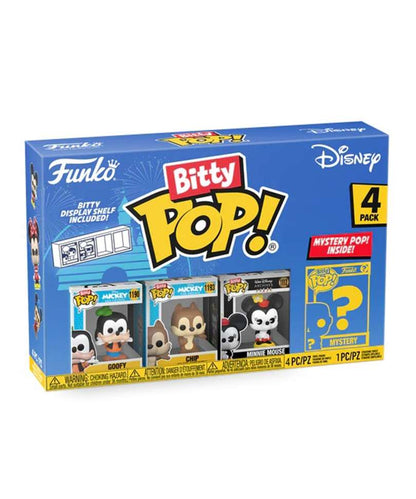 Funko Bitty Pop "Goofy / Chip / Minnie Mouse / Mystery Bitty (4-Pack) "