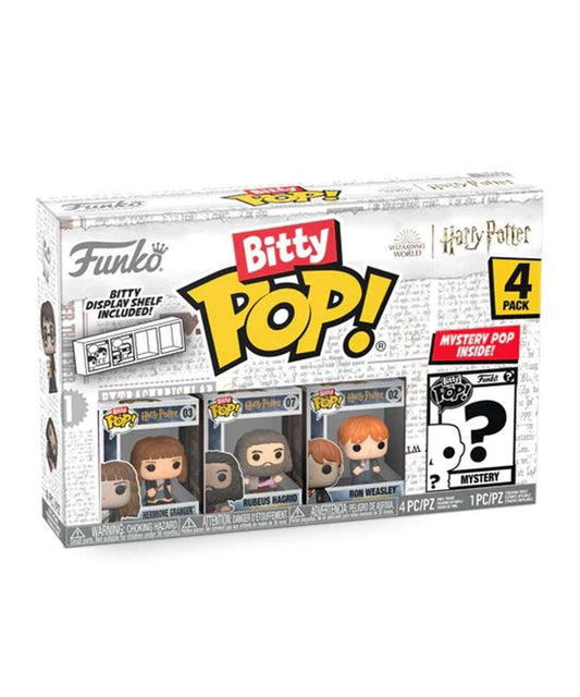 Funko Bitty Pop "Hermione Granger / Rubeus Hagrid / Ron Weasly / Mystery Bitty (4-Pack)"