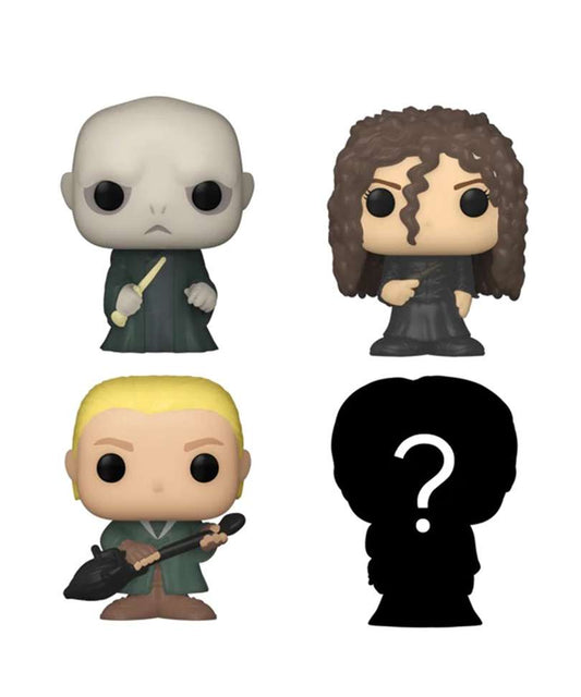 Funko Bitty Pop "Voldemort / Draco Malfoy / Bellatrix Lestrange / Mystery Bitty (4-Pack)"