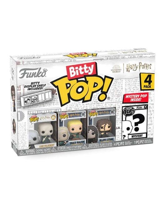 Funko Bitty Pop "Voldemort / Draco Malfoy / Bellatrix Lestrange / Mystery Bitty (4-Pack)"